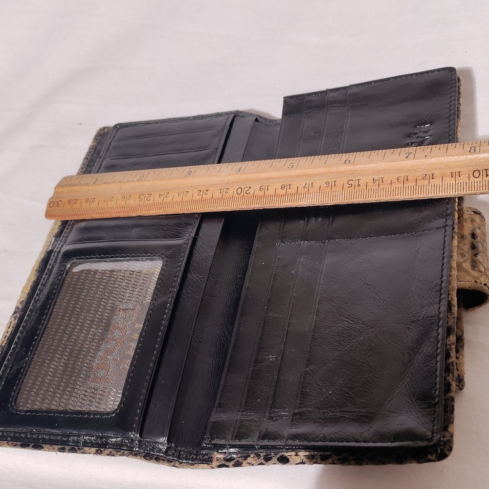 The Find Wallet Python Pattern Leather Wallet Snap Closure - Picture 12 of 16